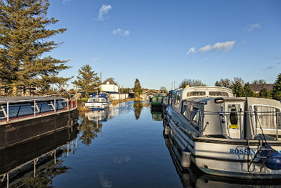 Barges on the Grand Canal at Celbridge